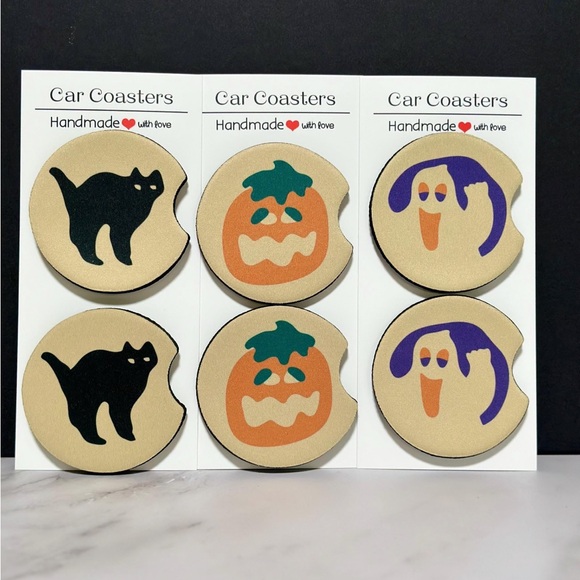 halloween nostalgic cookies car coaster - Picture 1 of 1